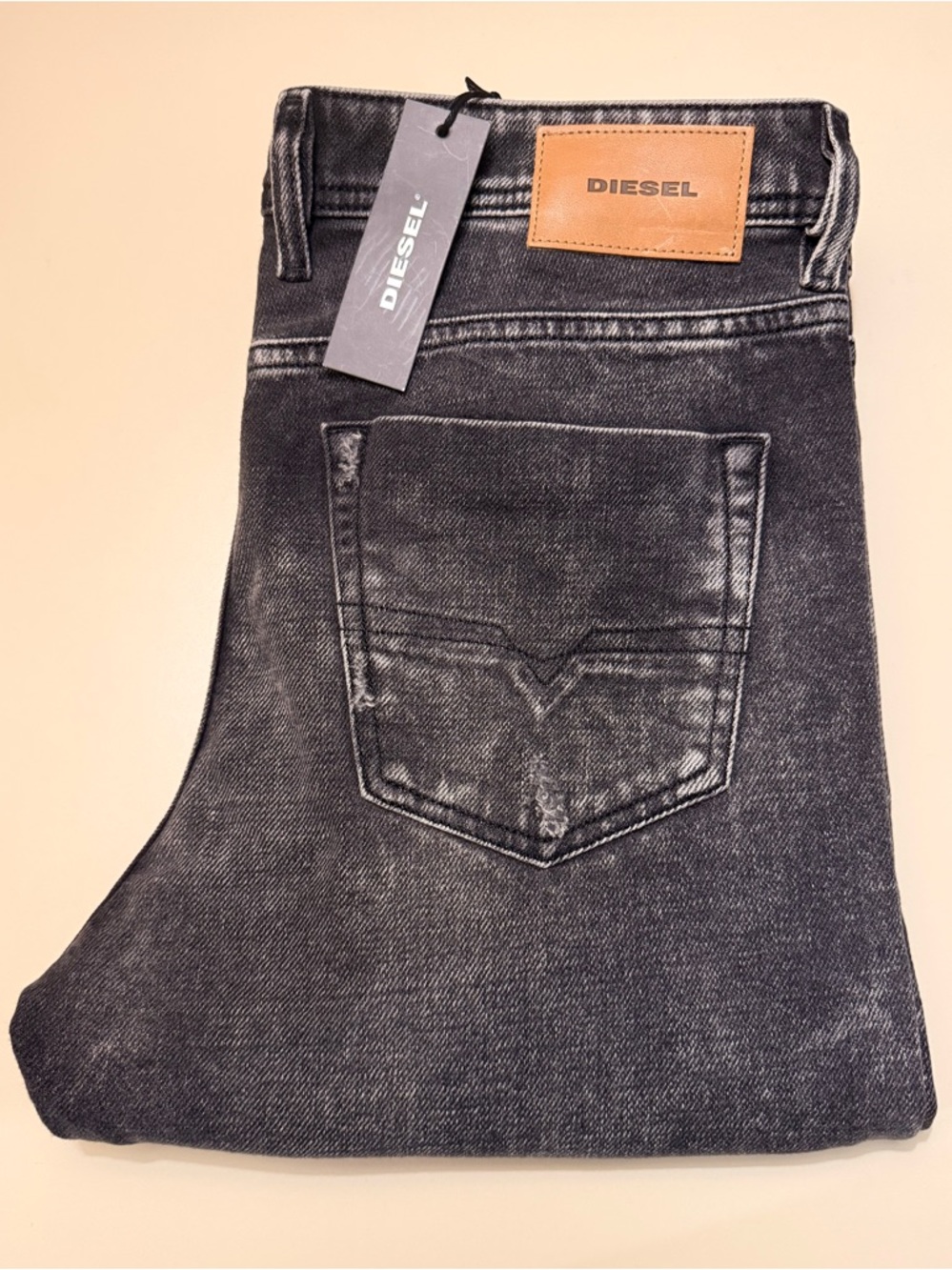 Diesel Men's Washed Black Slim Jeans(brand new)